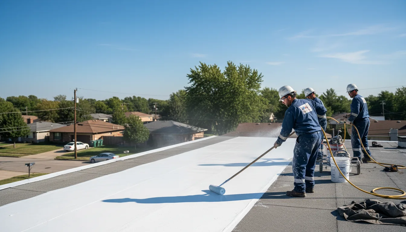 Commercial roof coating in Adolphus, KY near me
